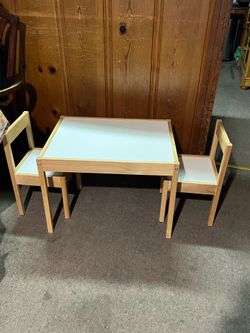 IKEA LATT Children's Table And 2 Chairs