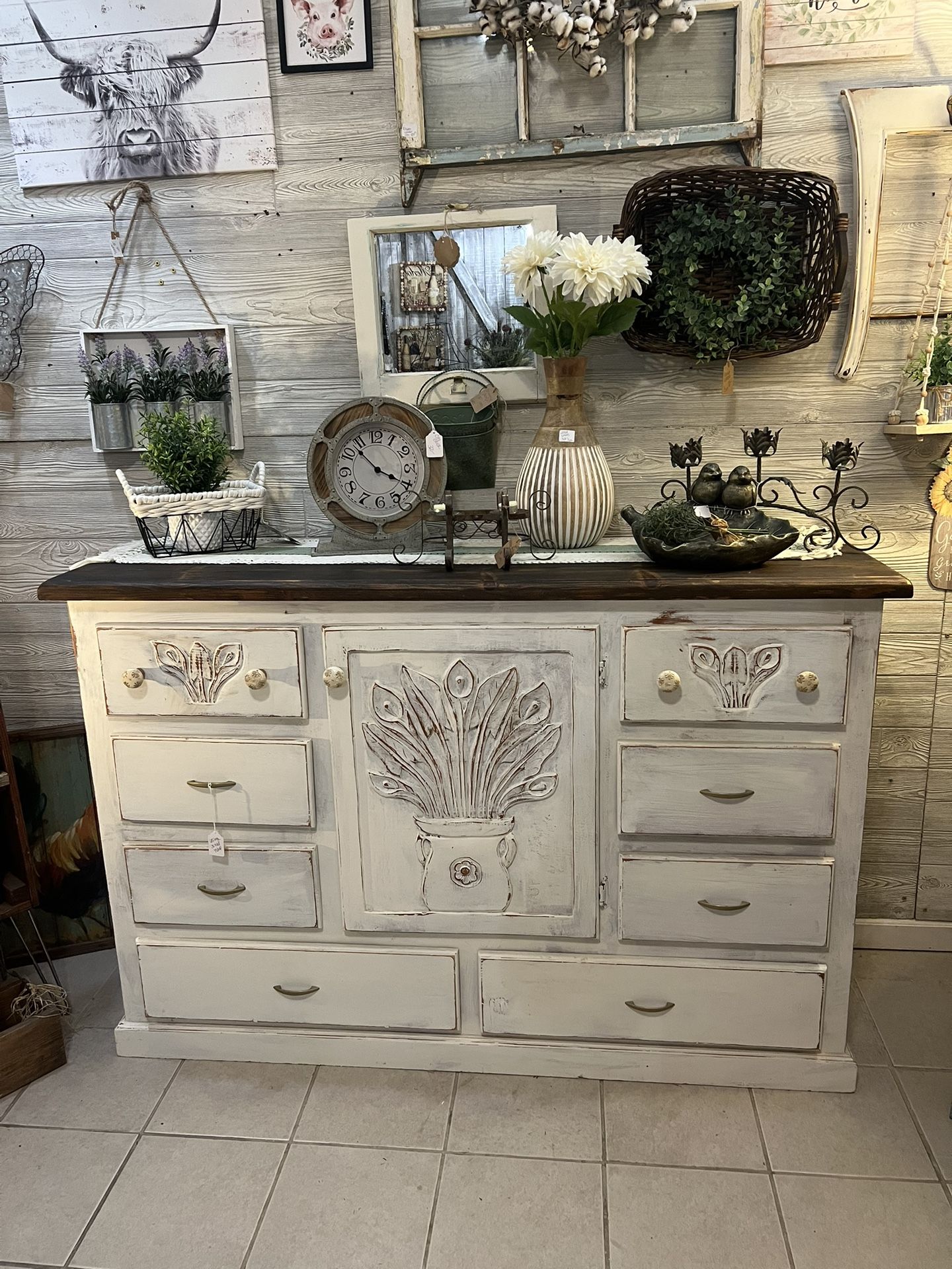 Beautiful Refurbished Rustic Dresser Please Read The Post Below. You Go To The Store