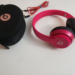 Beats By Dr Dre Solo 2 Wired.  Pink/black