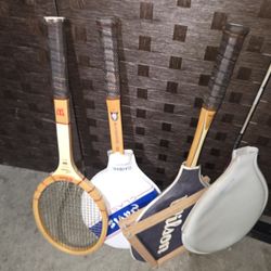 3 Vintage Tennis Racket 