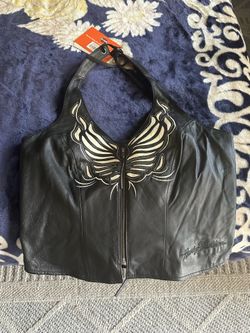 Vintage Harley-Davidson Leather Corset/Halter NWT (Size L)