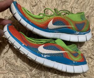 lana cuatro veces presión Nike Free 5.0 Flyknit Running Shoes Electric Green Rainbow 615805-316 Mens  9.5 for Sale in Stafford, VA - OfferUp