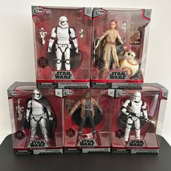 $25 EACH. NEW Star Wars Elite Series Diecast 6” Action Figure