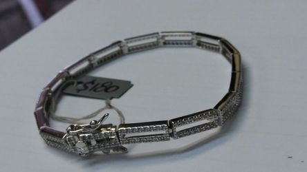 .925 sterling silver..Cz Diamonds