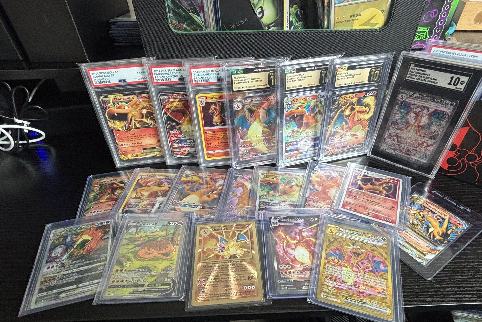 Massive Pokemon Charizard Collection Incl. 7 Graded Cards