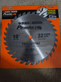 Black & Decker Piranha 10-inch carbide-tipped saw blade