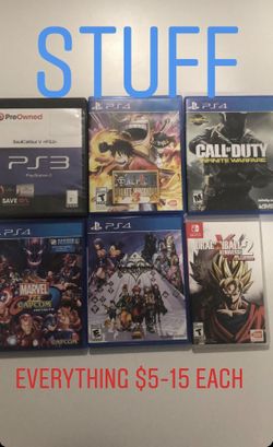 Ps4 and Switch games