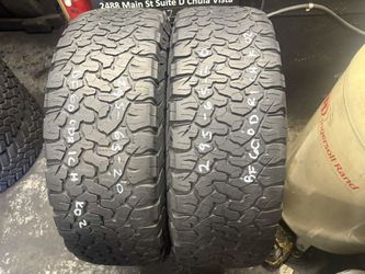 295-65-20LT BF Goodrich K02 A/T Used Tire Pair $140 Free Mounting And Balancing 