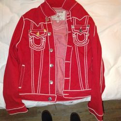 True Religion Rope Stitch Denim Jacket 
