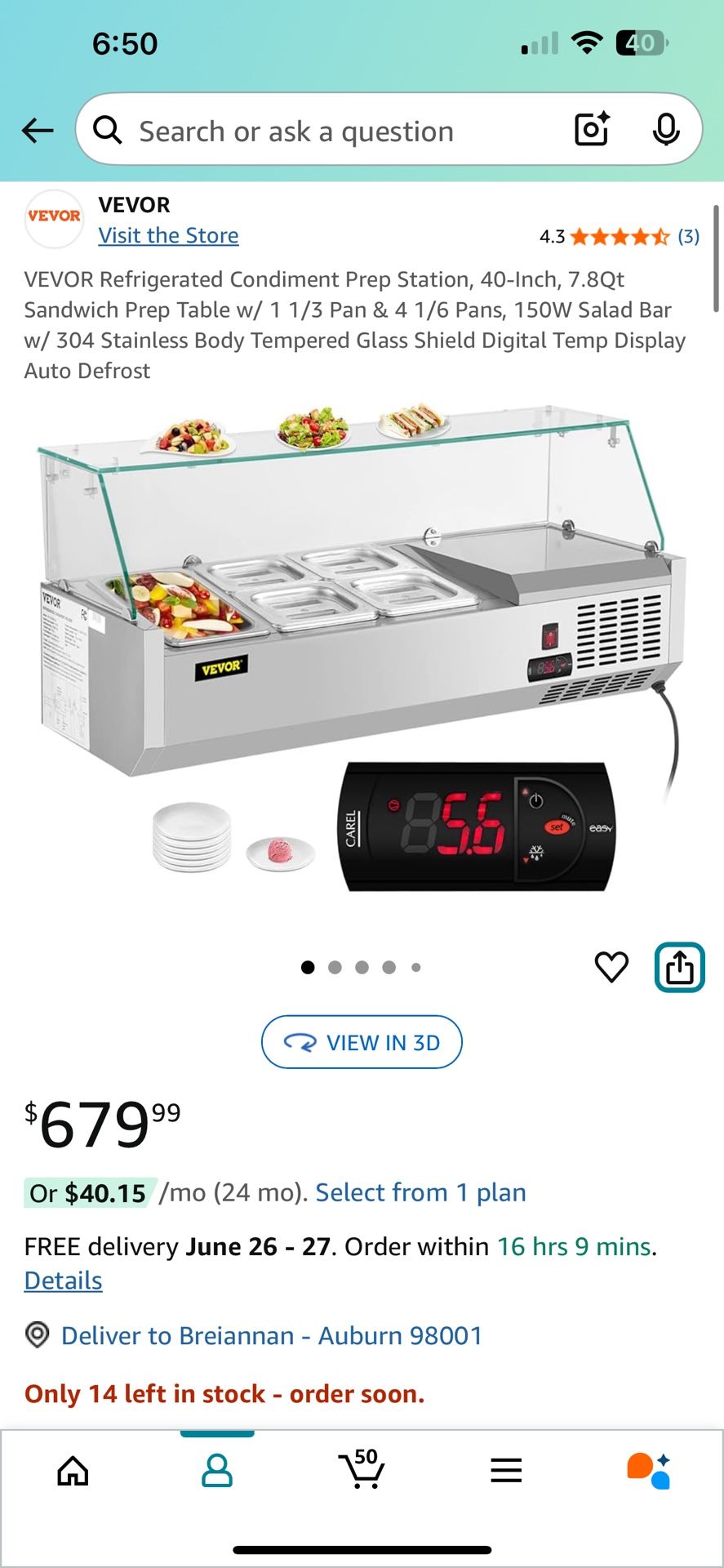 Coutertop Fridge For Vending