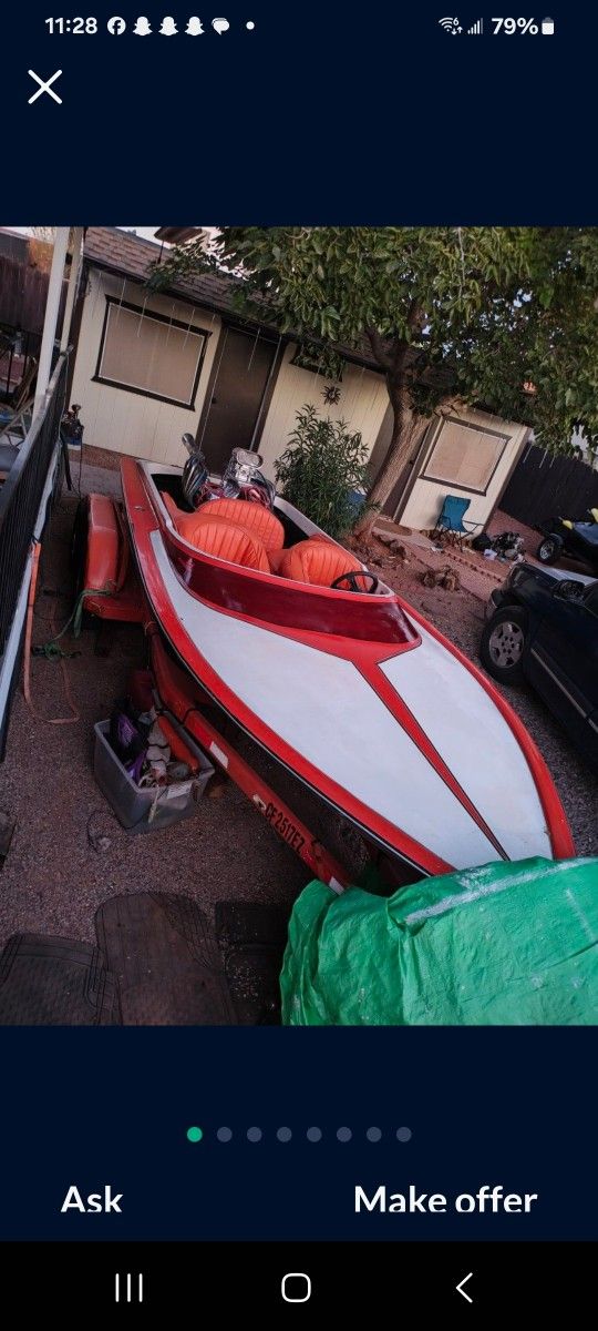 1998 Eliminator Hull Jet Boat with 464 Motor