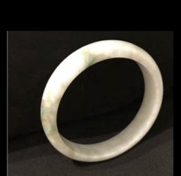 White Jade Bangle Bracelet
