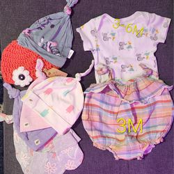 Baby Girl Clothes, Hats, Shoes... Size 3M
