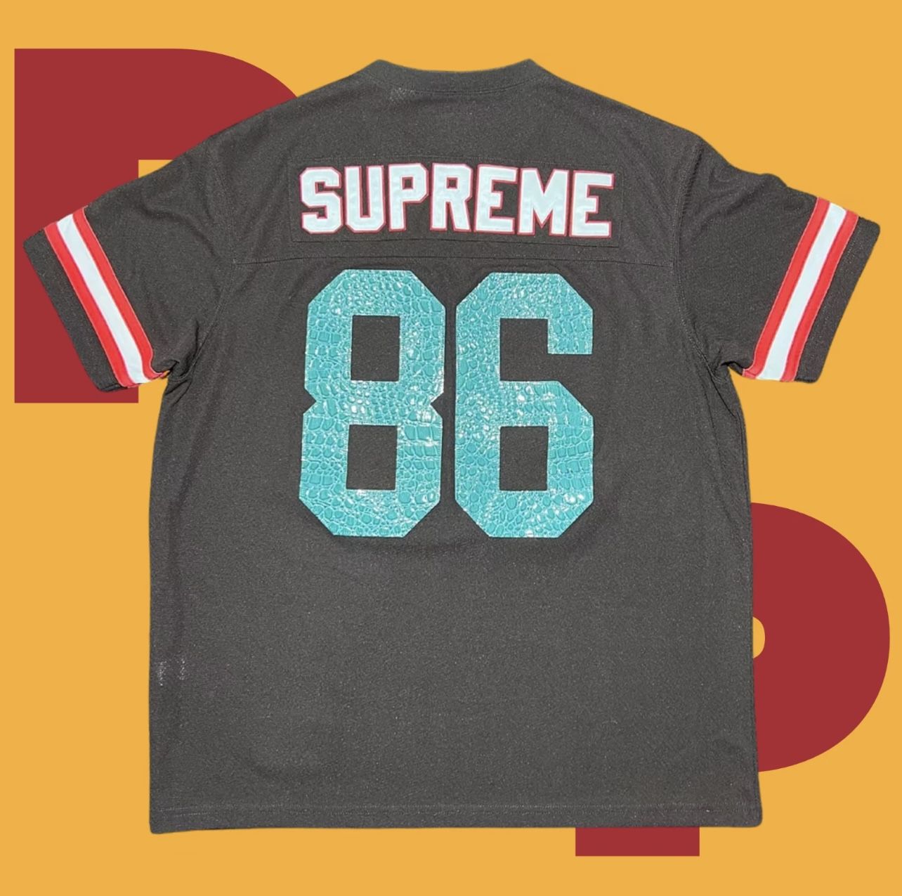 Supreme Faux Croc Football Jersey (X-Large)