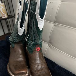 Ariat Women 61/2 Furtirity Choc Emerald Boots