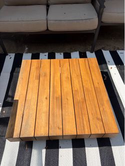 Tuscan brown outdoor coffee table