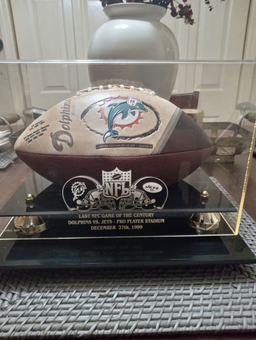 Last Game Of The Century Football And Display Case