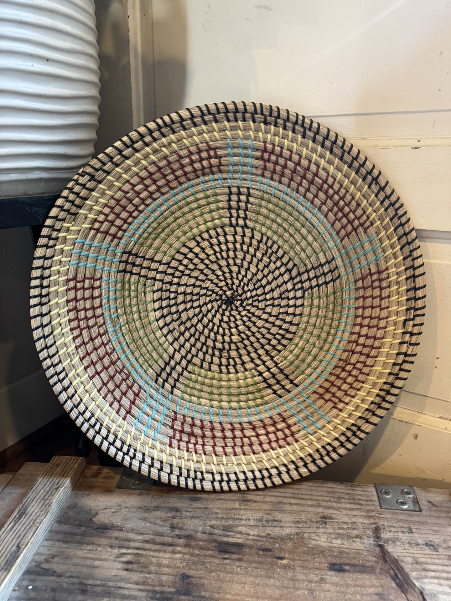 Seagrass Woven Coiled Basket