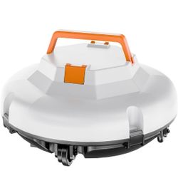 New Cordless Robotic Pool Cleaner, Automatic Robotic Pool Vacuum Cleaner with Dual Motors, 120mins Runtime & Auto Docking Pool Vacuum Robot for Ingrou