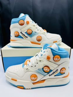 MSCHF x Reebok Omni Zone IX Pump size 6 & 7 Blue Orange MSCHF013. Shaq Attaq