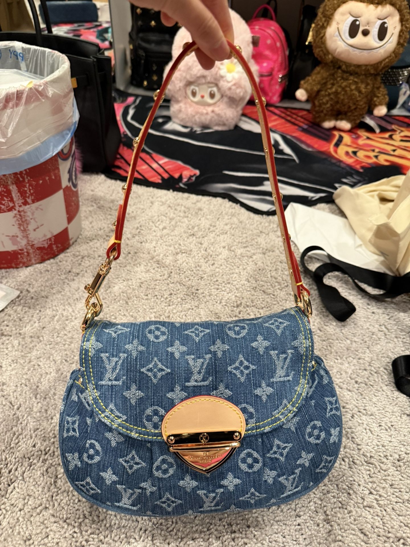 Louis Vuitton Canvas Denim Two Way Bag