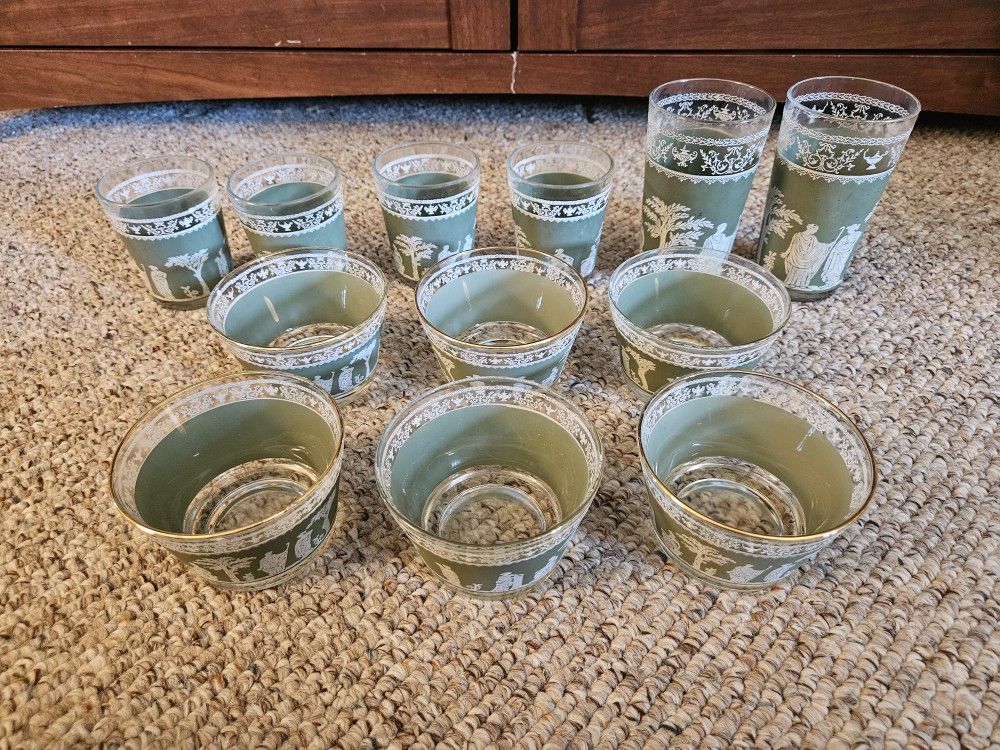 Jeanette Green Wedgewood Glasses