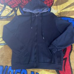 Black zip up hoodie 