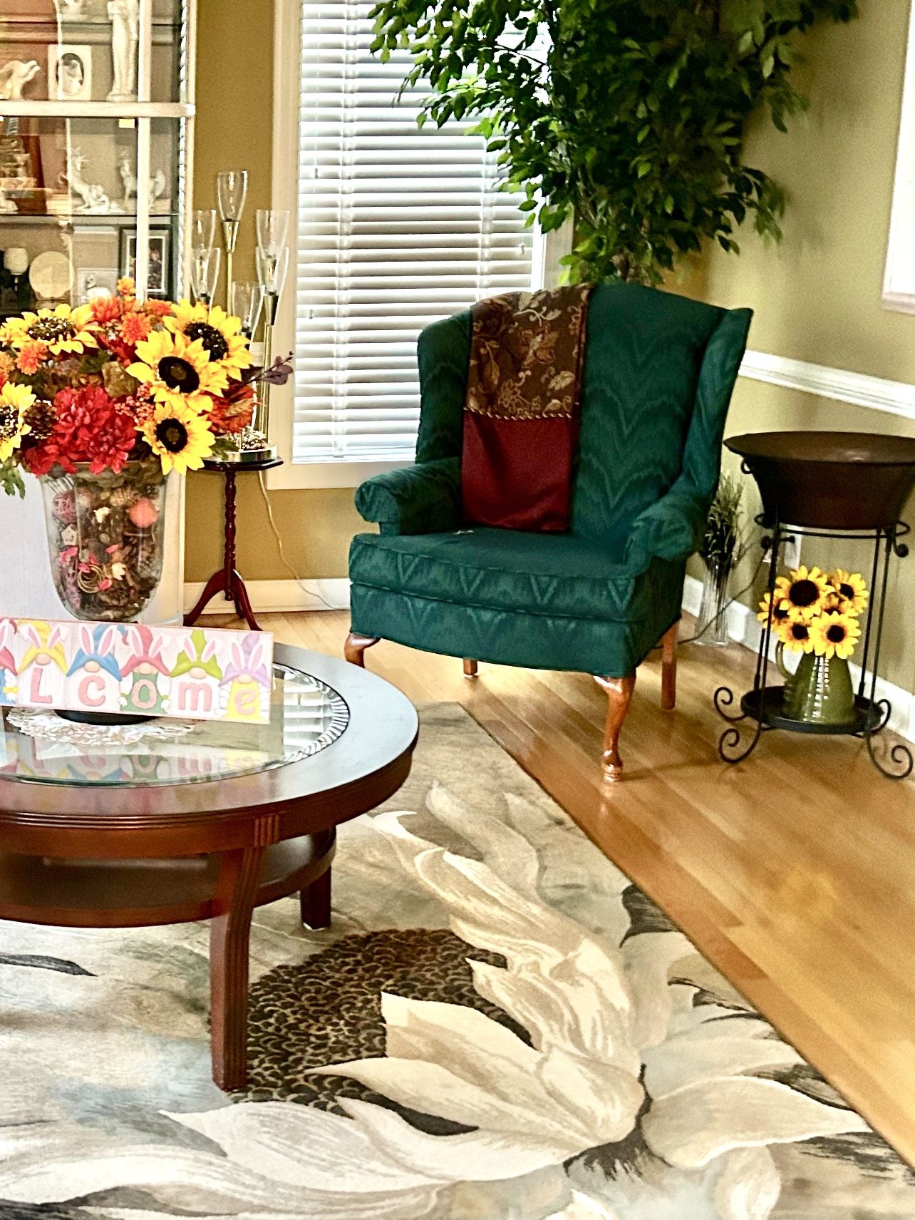 Queen Anne Wingback Chair