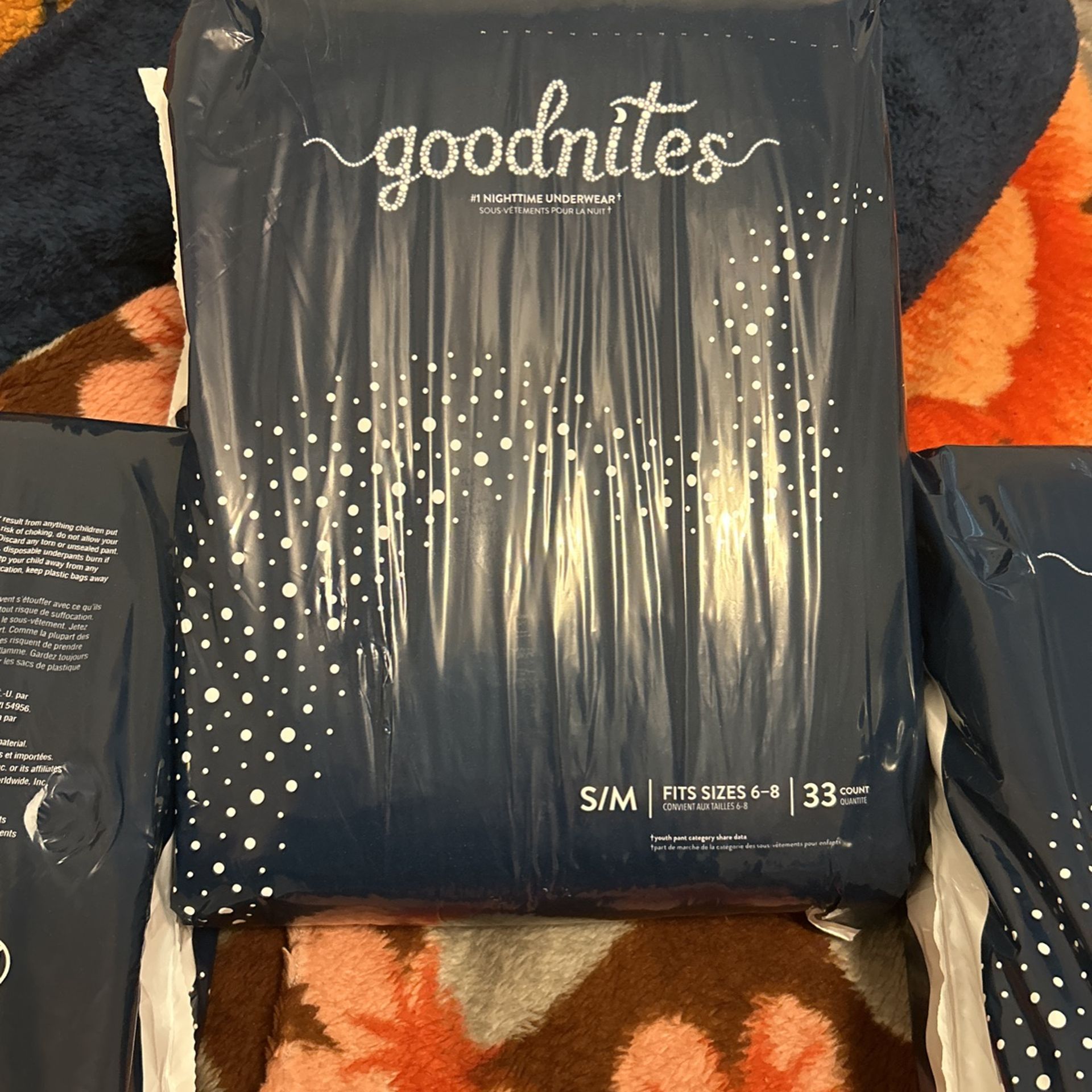 Unopened Goodnites Kids Nighttime Underwear/Pull-Ups