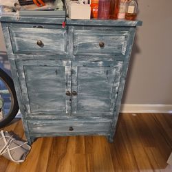 Rustic Cottage Accent Cabinet