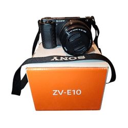 SONY ZV E10 MIRRORLESS VLOG CAMERA + LENSES