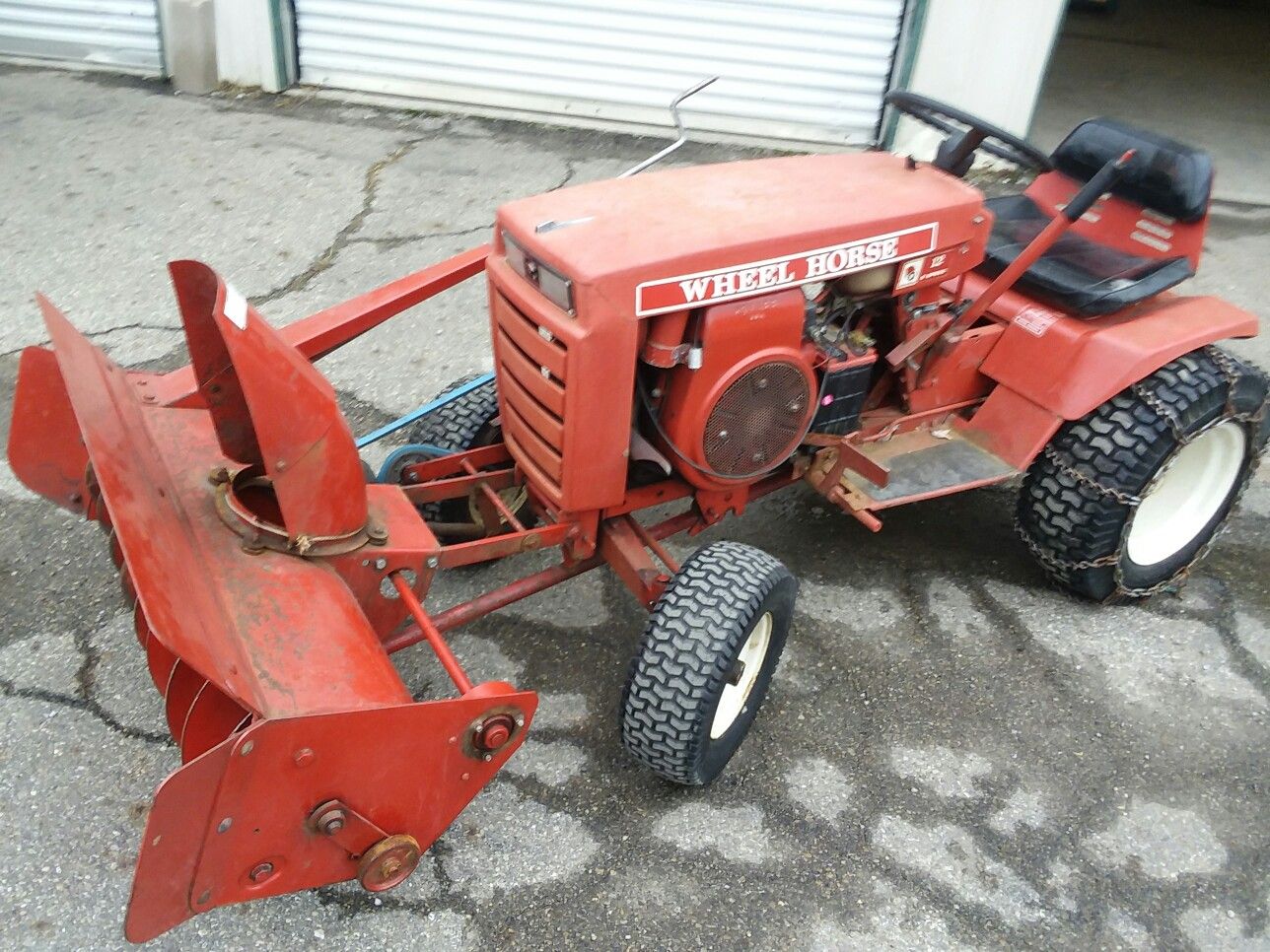 1973 Wheel Horse lawn tractor with snow blower