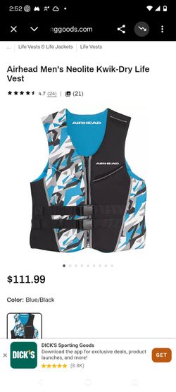 Airhead Men's Neolite Kwik-Dry Life Vest