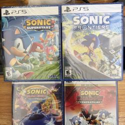 Sonic Superstars + Sonic Frontier + Sonic X Shadows Generation + Sonic Racing Crossworlds for PS5