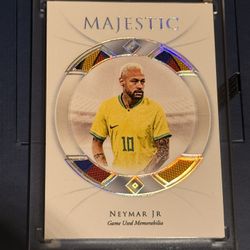 Futera Unique Neymar Jr. Majestic Game Used Memorabilia 1/1 