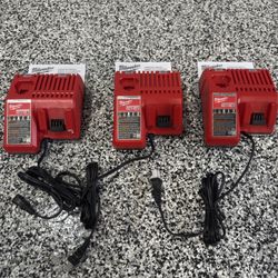 Brand New! Open Box! Milwaukee M12 and M18 12-Volt/18-Volt Battery Chargers