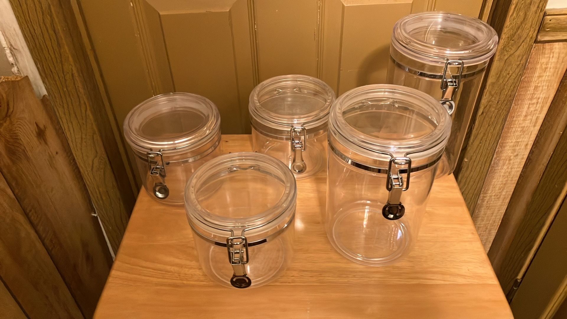 Plastic Sealable Storage Jars