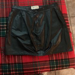 Leather Mini Skirt