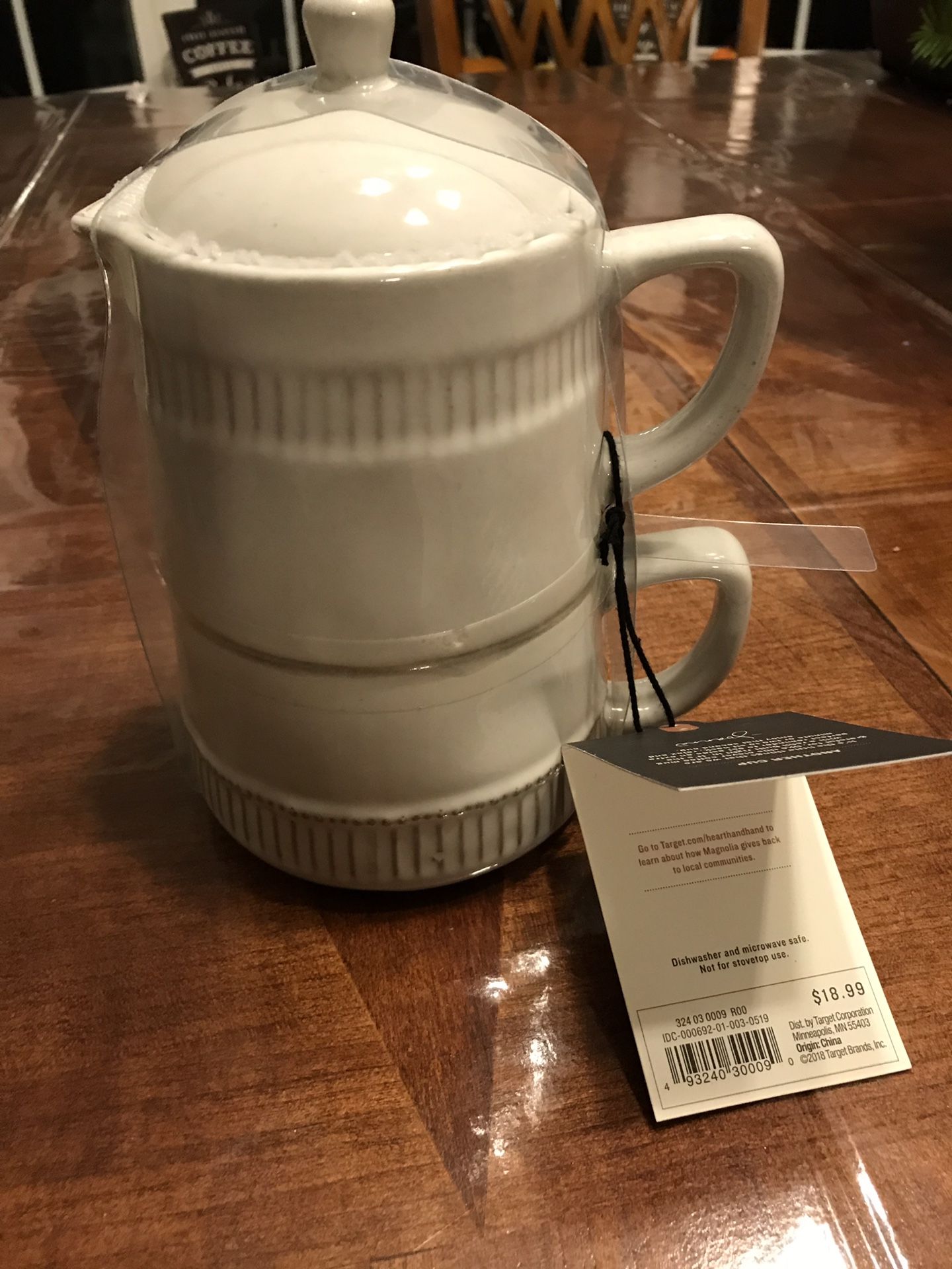 Brand new Hearth&Hand coffee mug double set