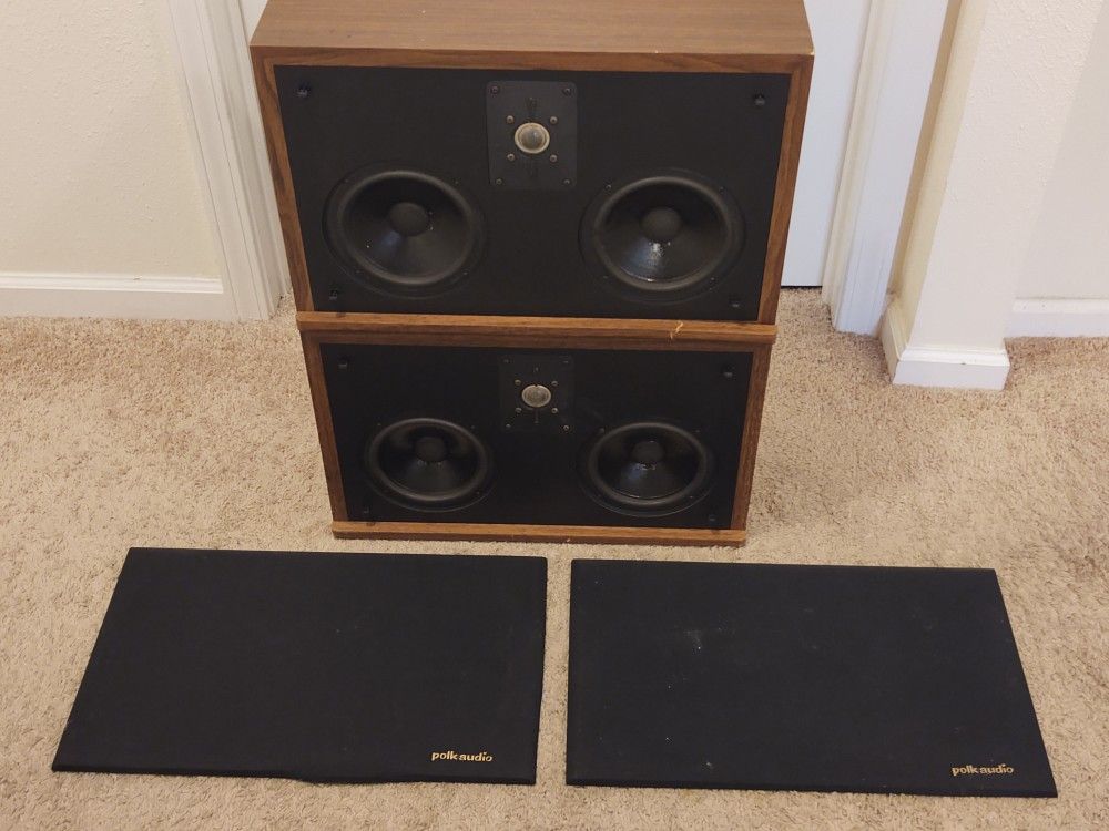 Pair of VINTAGE Polk Audio SDA CRS Compact Reference System