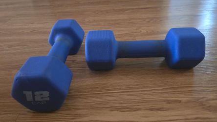CAP 12 lb Neoprene Hex Dumbbells Pair
