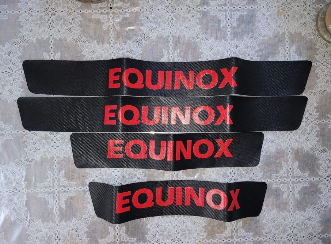For Chevy Equinox Door Sill Protector Carbon Fiber Sticker