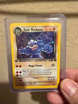 Minty dark Machamp first ed holo