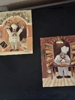 Fat chef wall hangings
