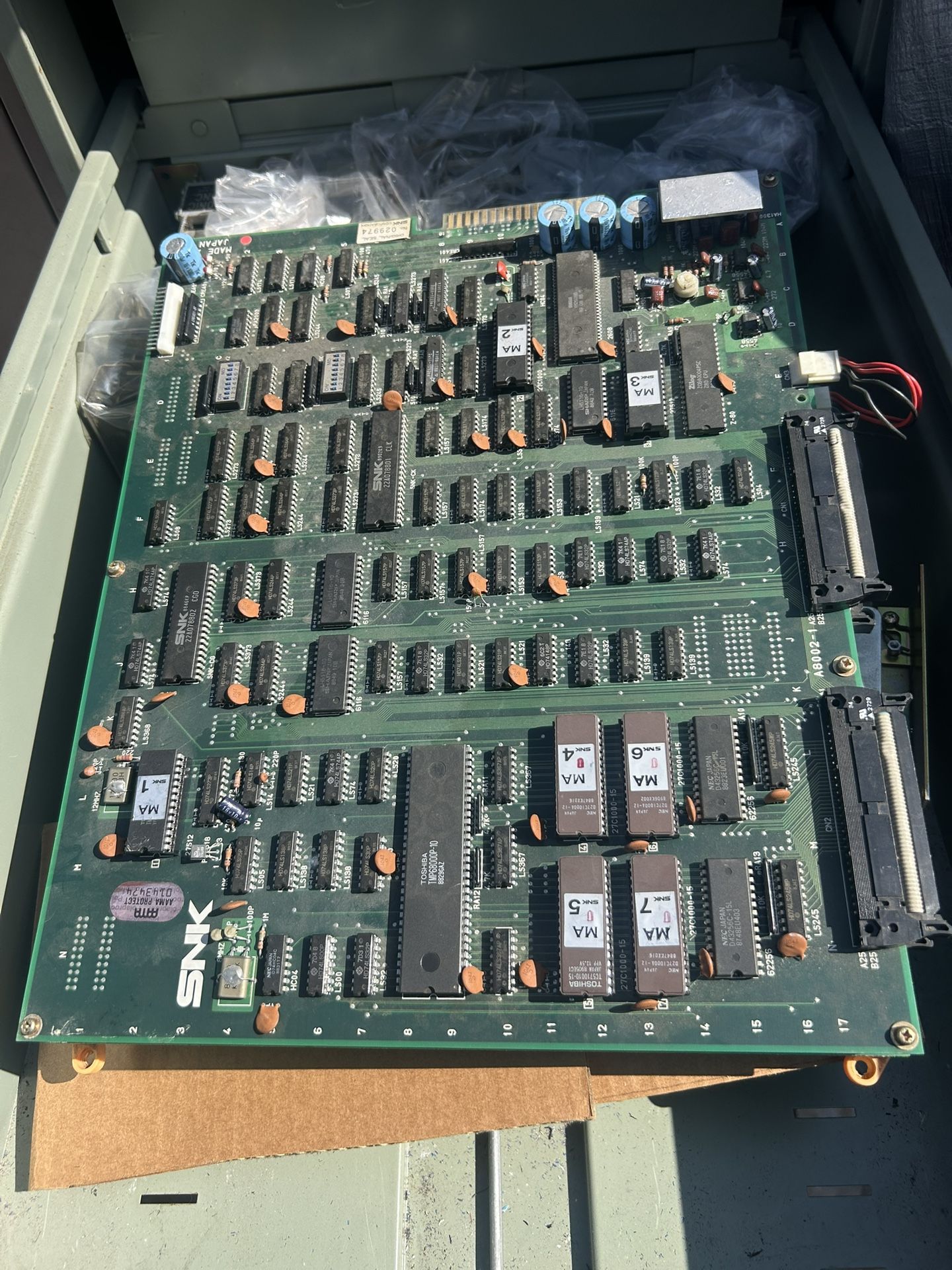 Original Mechanized Attack Snk arcade video game board PCB Of100
