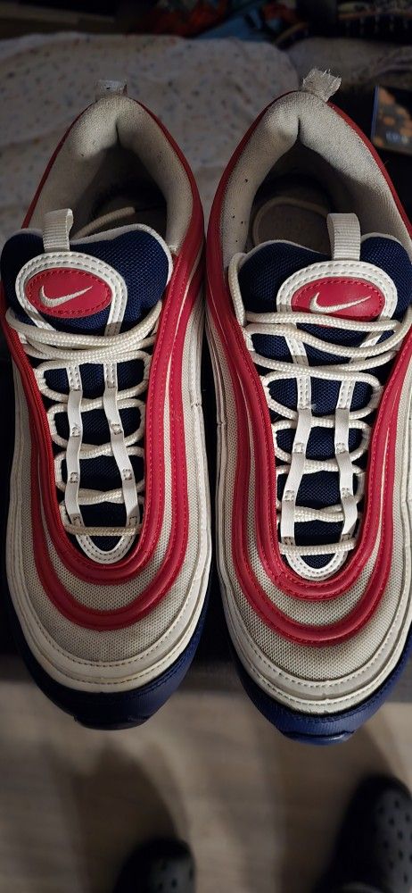 Nike With The Red White And Blue