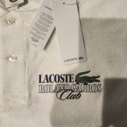 Original Lacoste Roland GarrosTerry  Polo Shirt