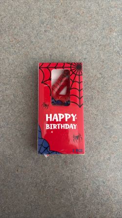 Spider-Man Birthday Candle