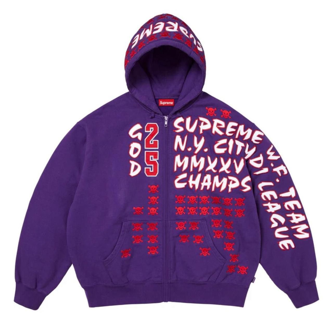 Supreme League Champs Zip Hoodie SzLARGE New In Bag