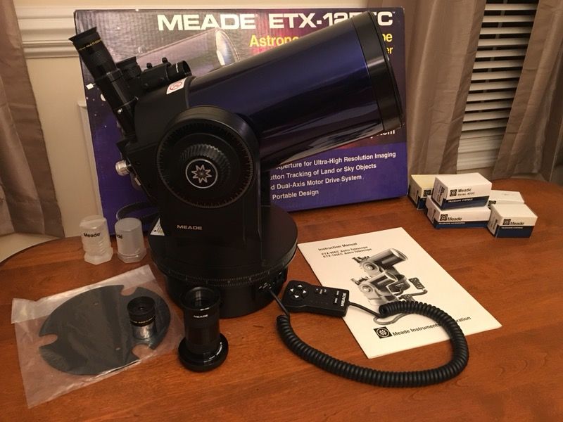 Meade ETX 125EC telescope, rarely used like new